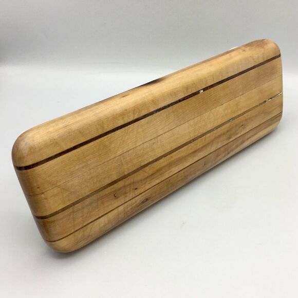 Repurposed Wood Cutting Board Riser Vintage Ball Knob Feet - Picture 15 of 16